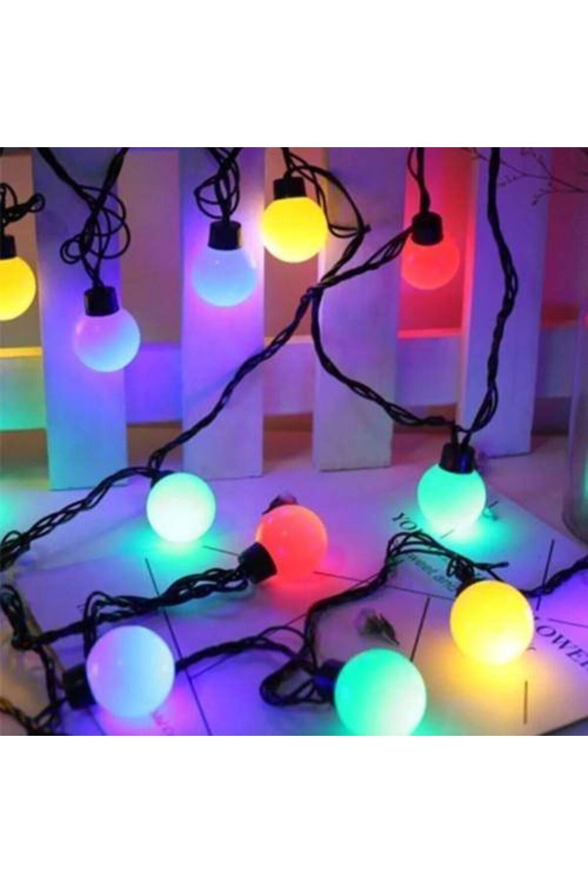 5 Metre Top Led Işık Eklemeli Fişli Karışık Renk