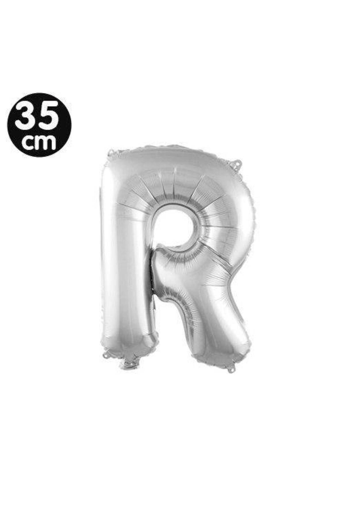 35 Cm Gümüş R - Harf Folyo Balon