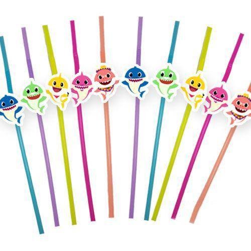 Baby Shark 10'lu Artistik Pipet