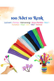 Renkli Şönil 100 Adet 