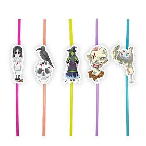 Korkunç Halloween 10'lu  Artistik Pipet