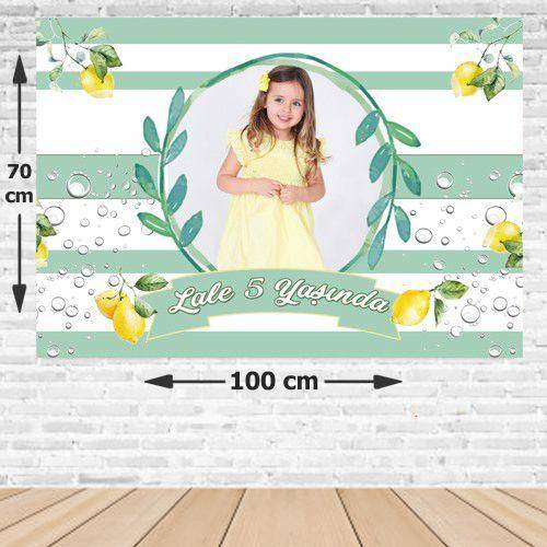 Limon Temalı Doğum Günü Afişi 70*100 cm