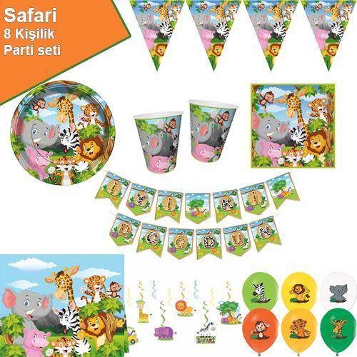 Safari Parti Seti 8 Kişilik