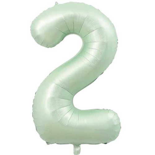 Retro Yeşil 2 Rakam Folyo Balon 76 cm