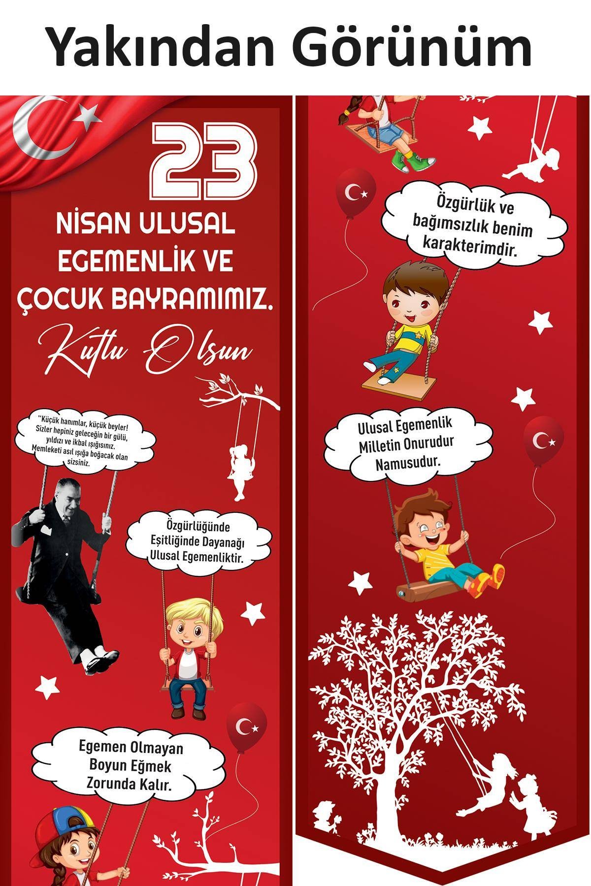 23 Nisan Kapı Afişi 30*160 cm