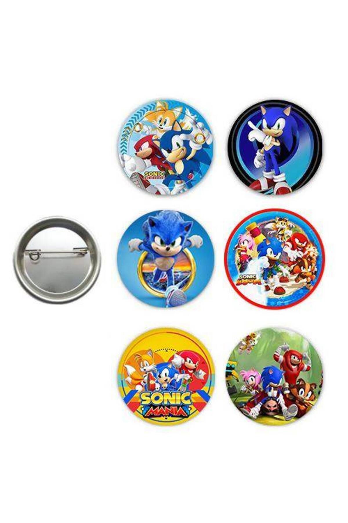 Sonic Boom Hediyelik Parti Rozeti (6 ADET)