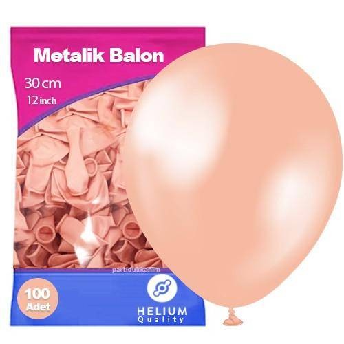 Rose Gold Balon Metalik 100 Adet