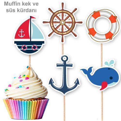 Denizci Temalı 10'lu Şekilli Kürdan