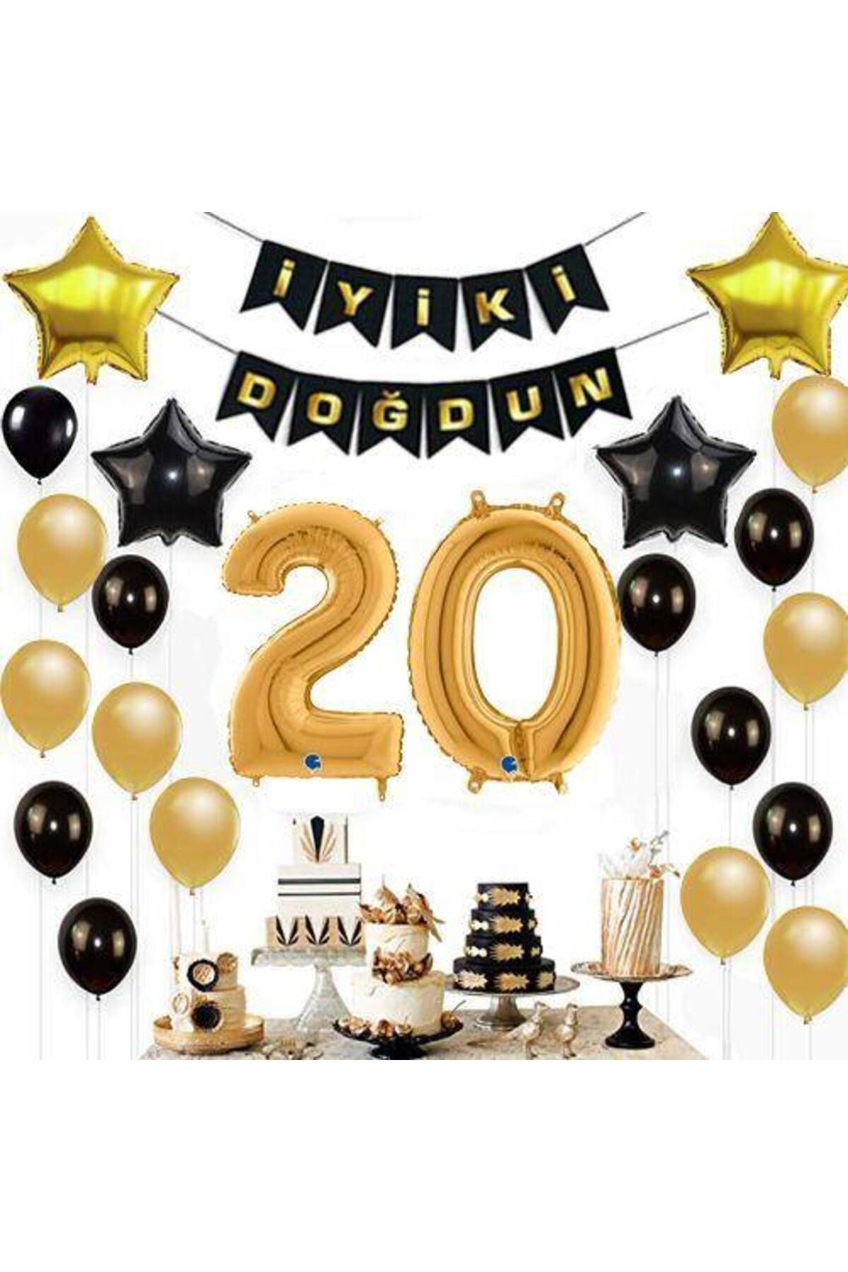 20 Yaş Doğum Günü Süsleri Seti