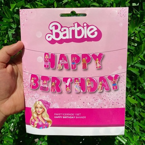 Barbie Happy Birthday Banner
