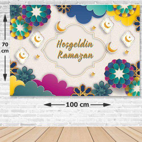 Hoş Geldin Ramazan Renkli Afiş 70*100 cm