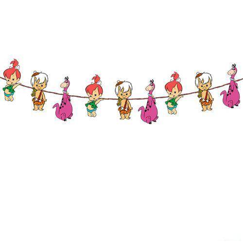 Taş Devri Çakıltaş Bambam Dekoratif Banner 17*160 cm