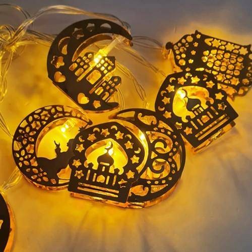 Ramazan Metal Kandil-Cami-Hilal-Ay Yıldız Led Işık 2 metre