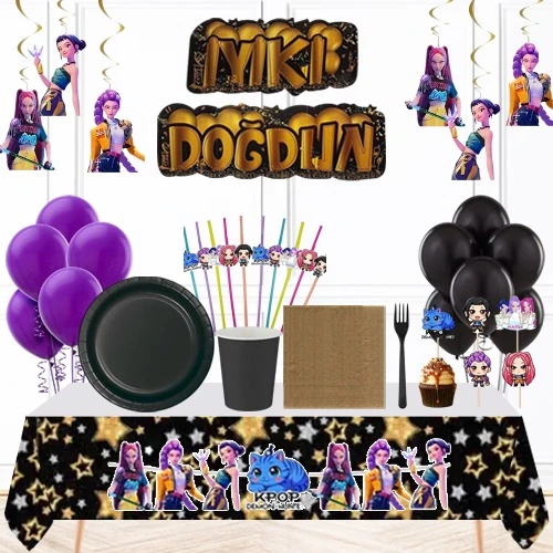 K-POP 16 Kişilik Doğum Günü Parti Seti