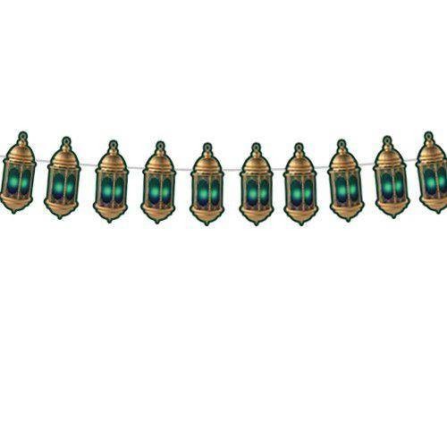 Kandil Ramazan Dekoratif Süs Yeşil Gold 140 cm