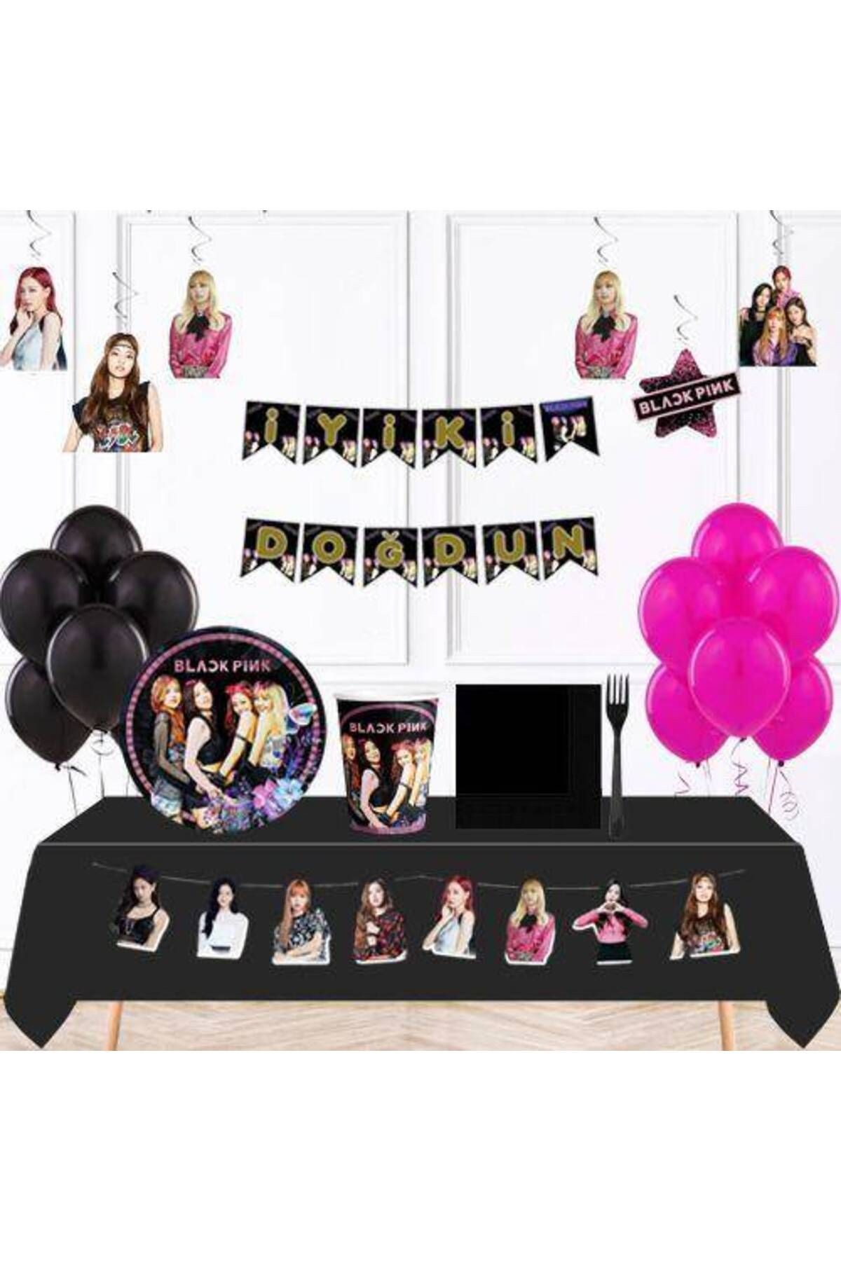 Blackpink Doğum Günü Parti Seti 16 Kişilik
