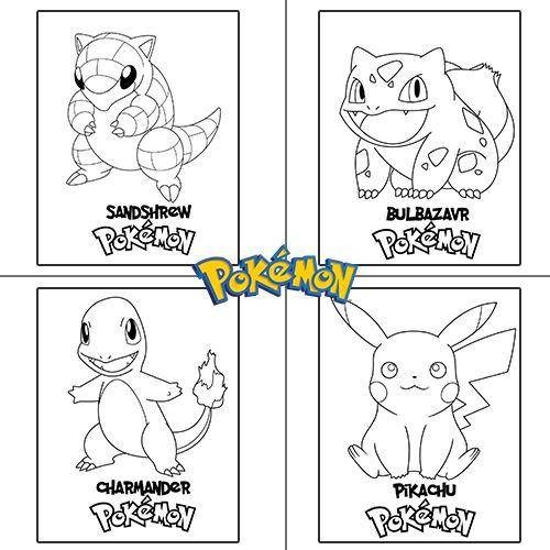 Pokemon Boyama Kitabı 16 Sayfa