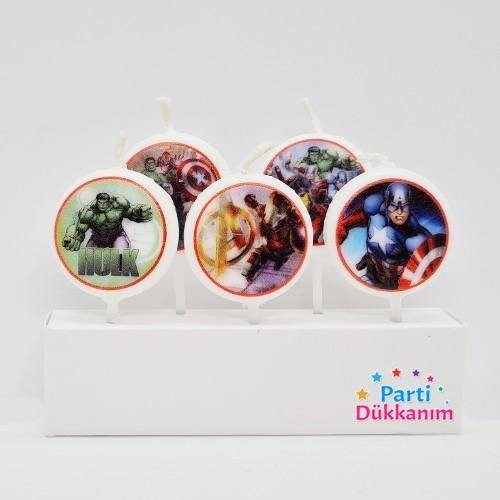Yenilmezler (Avengers) Pasta Mumu 5 Adet