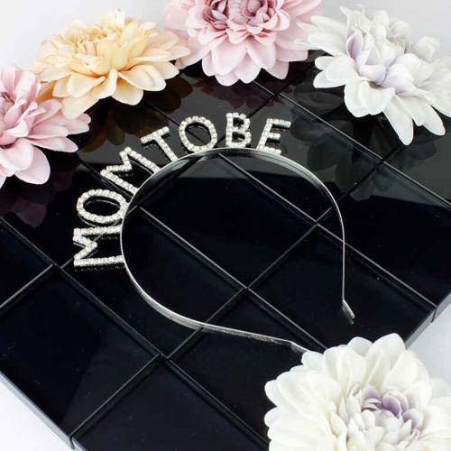 Mom To Be Swarovski Taşlı Gümüş Taç