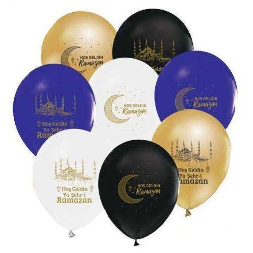 !TOPTAN! Hoş Geldin Ramazan Baskılı Balon 10 adet
