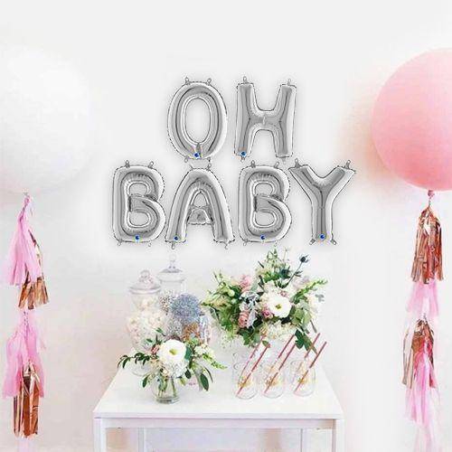 U - Harf Folyo Balon Gümüş (35 cm)