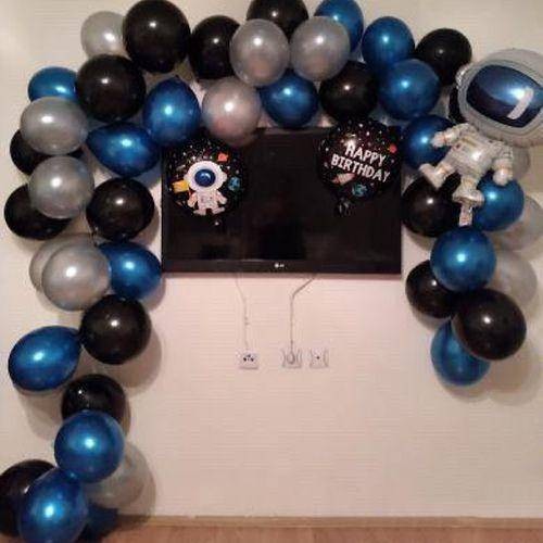 Uzay Temalı Balon Zincir Seti