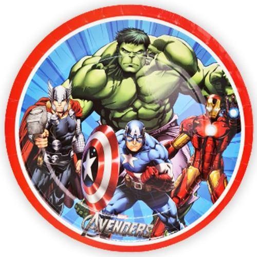 Avengers Yenilmezler Tabak 8 Adet