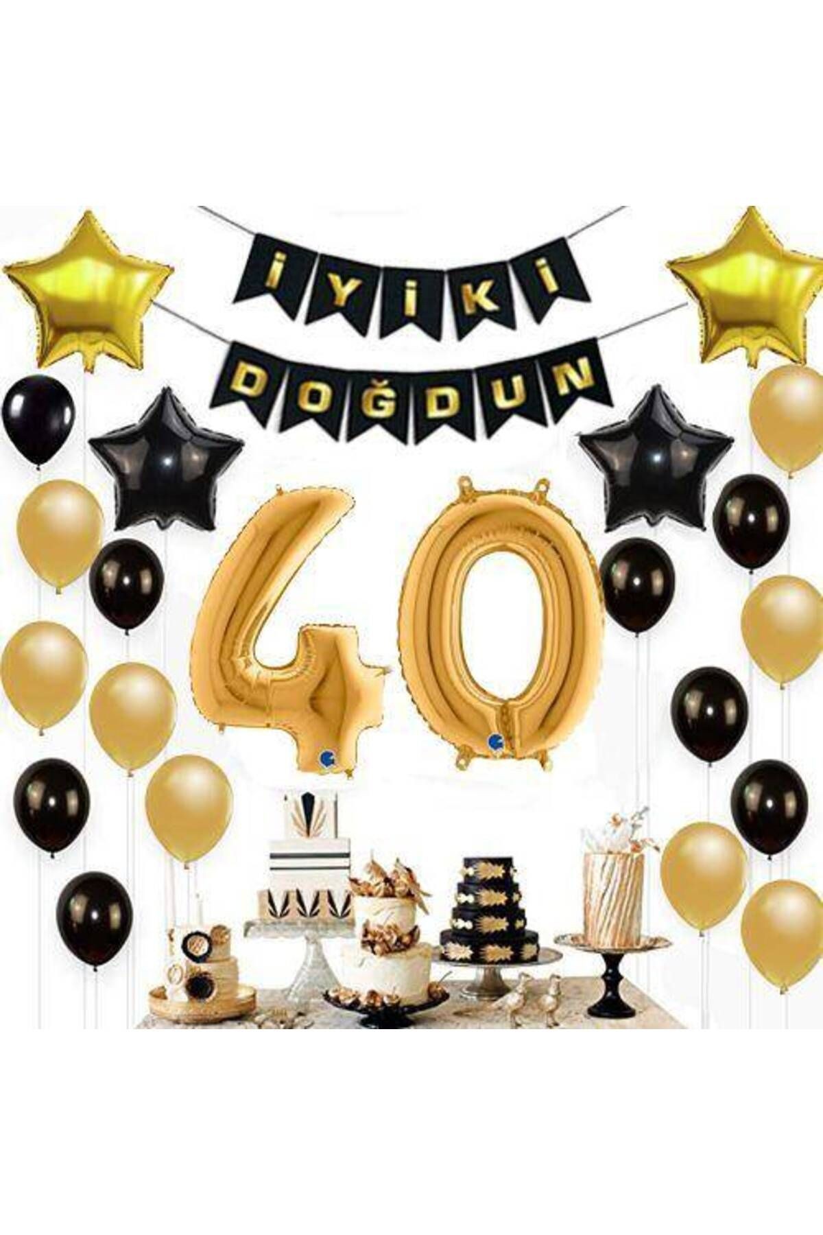40 Yaş Doğum Günü Süsleri Seti