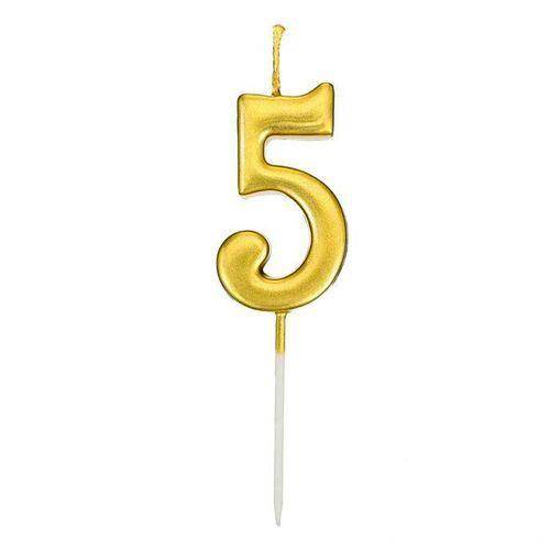5 Rakam Lüks Gold Mum