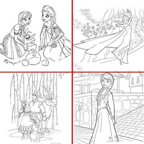 Karlar Ülkesi Frozen Stickerlı 16 Sayfa Boyama Kitabı