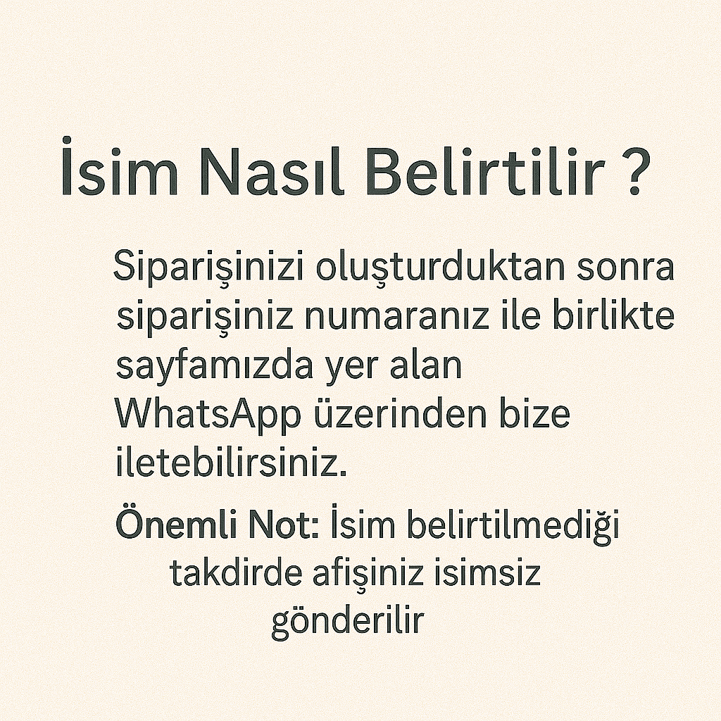 İyi Ki Doğdun Kişiye Özel Doğum Günü Afişi 