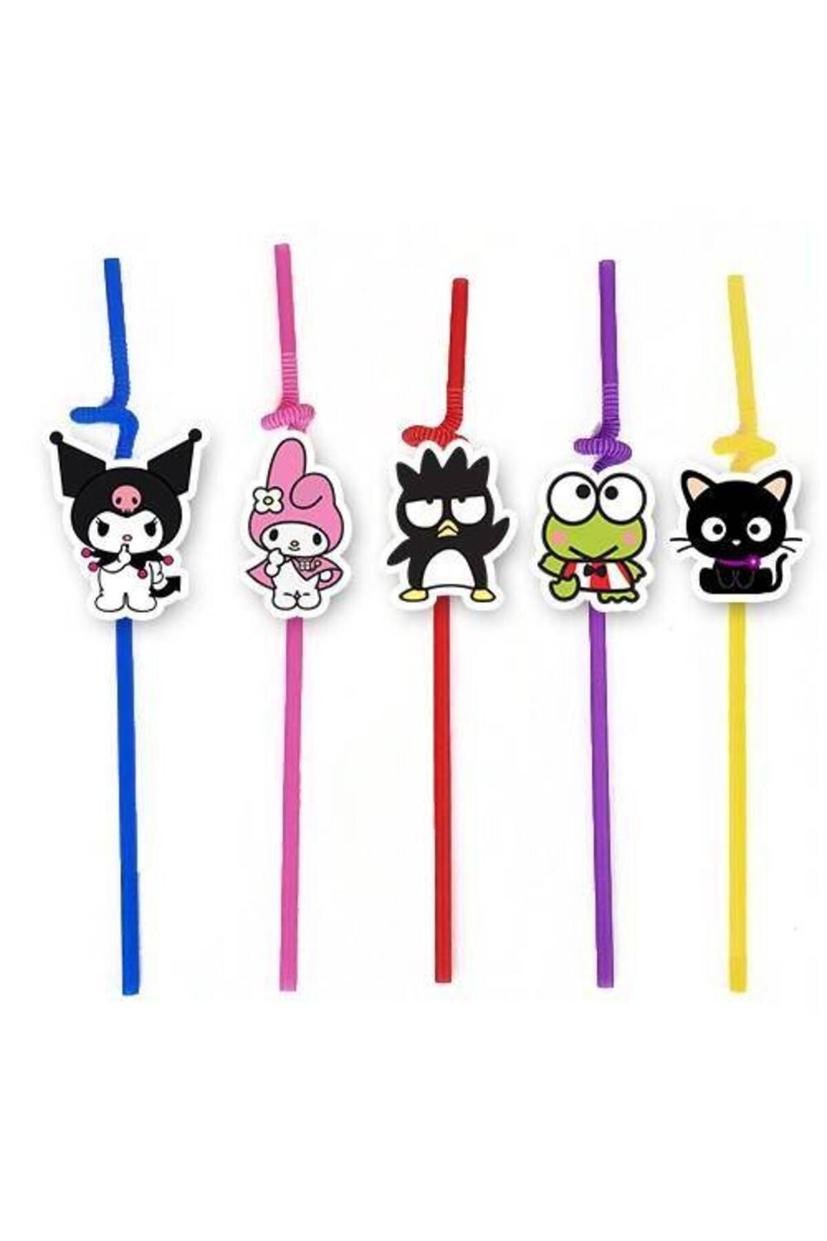 Kuromi Artistik Pipet 10 Adet