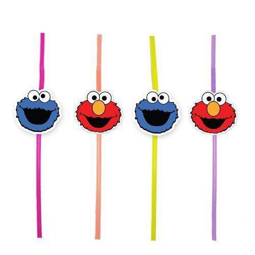 Kurabiye Canavarı Elmo 10'lu Artistik Pipet