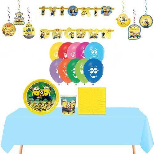 Minions Ekonomik Parti Seti 8 Kişilik