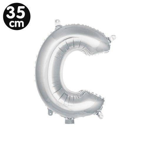 C - Harf Folyo Balon Gümüş (35 cm)