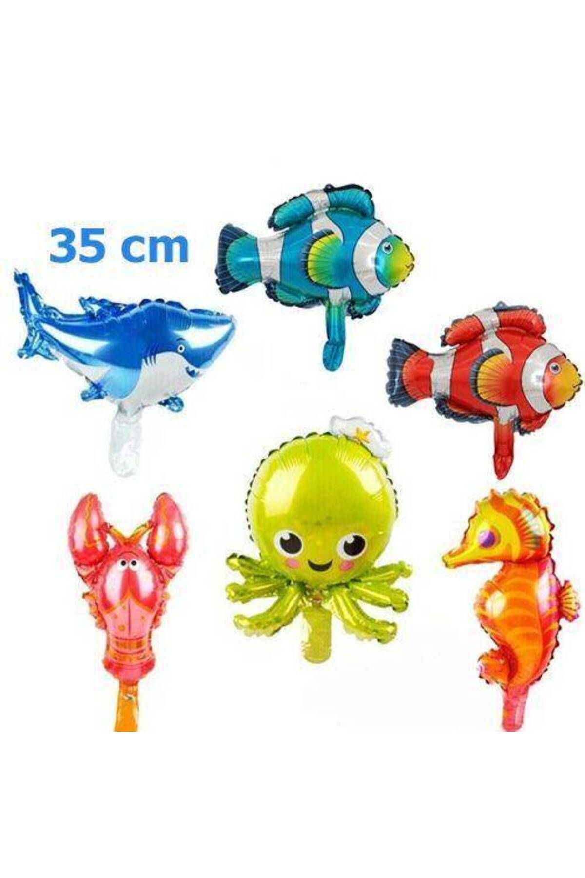Okyanus Canlıları Folyo Balon 6'lı Set