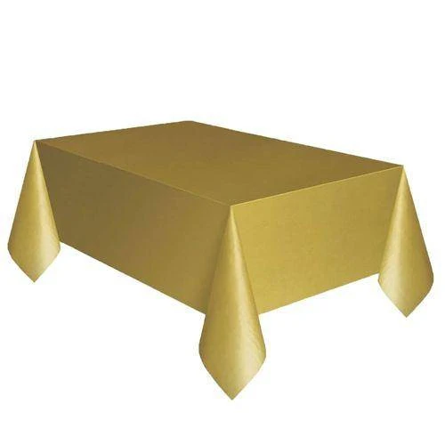 Gold Plastik Masa Örtüsü 137x183 cm