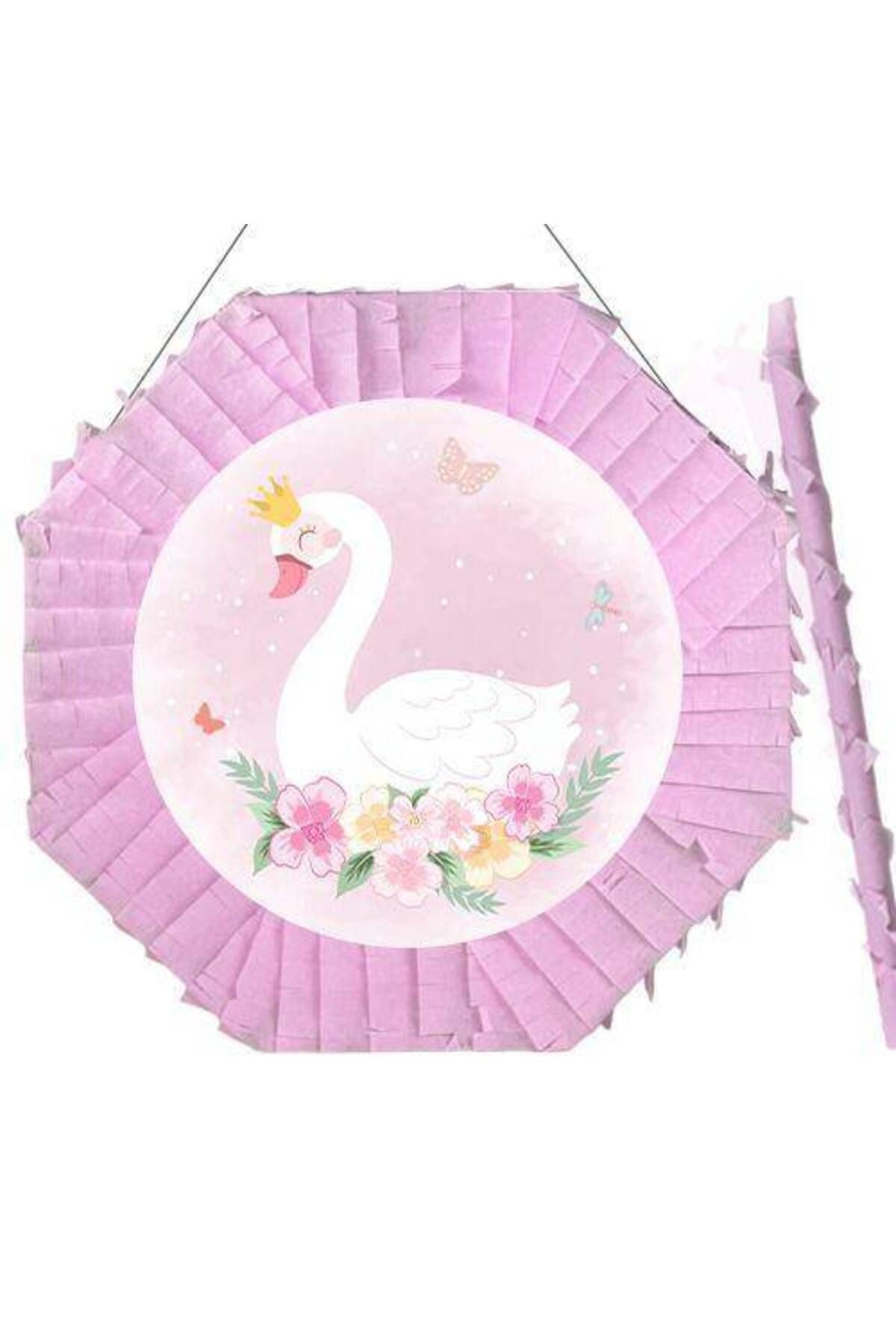 Pinyata Kuğu Temalı 42 Cm Sopası