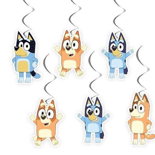 Bluey 6'lı Asma Süs