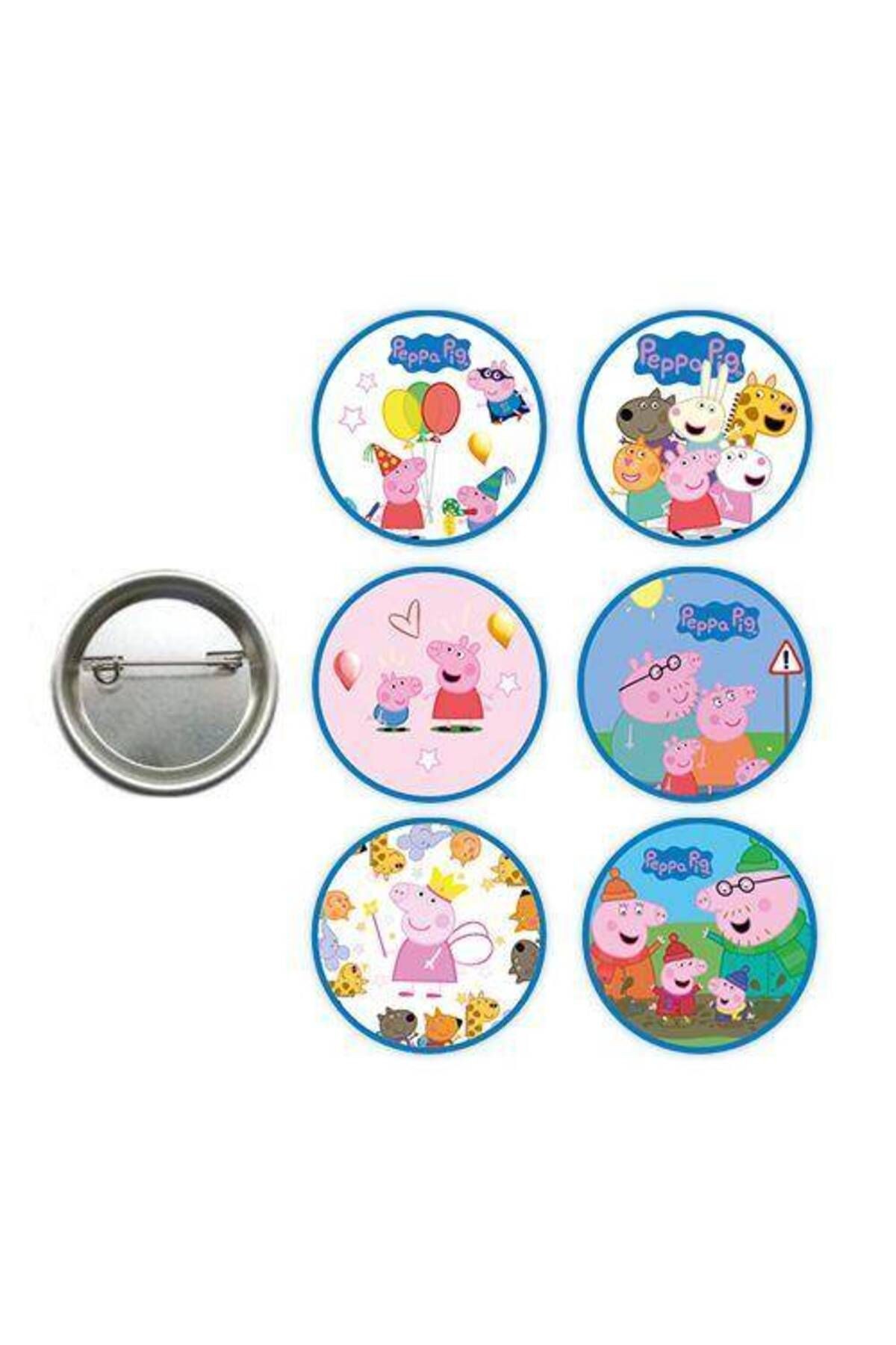 Peppa Pig Rozet 6 Adet