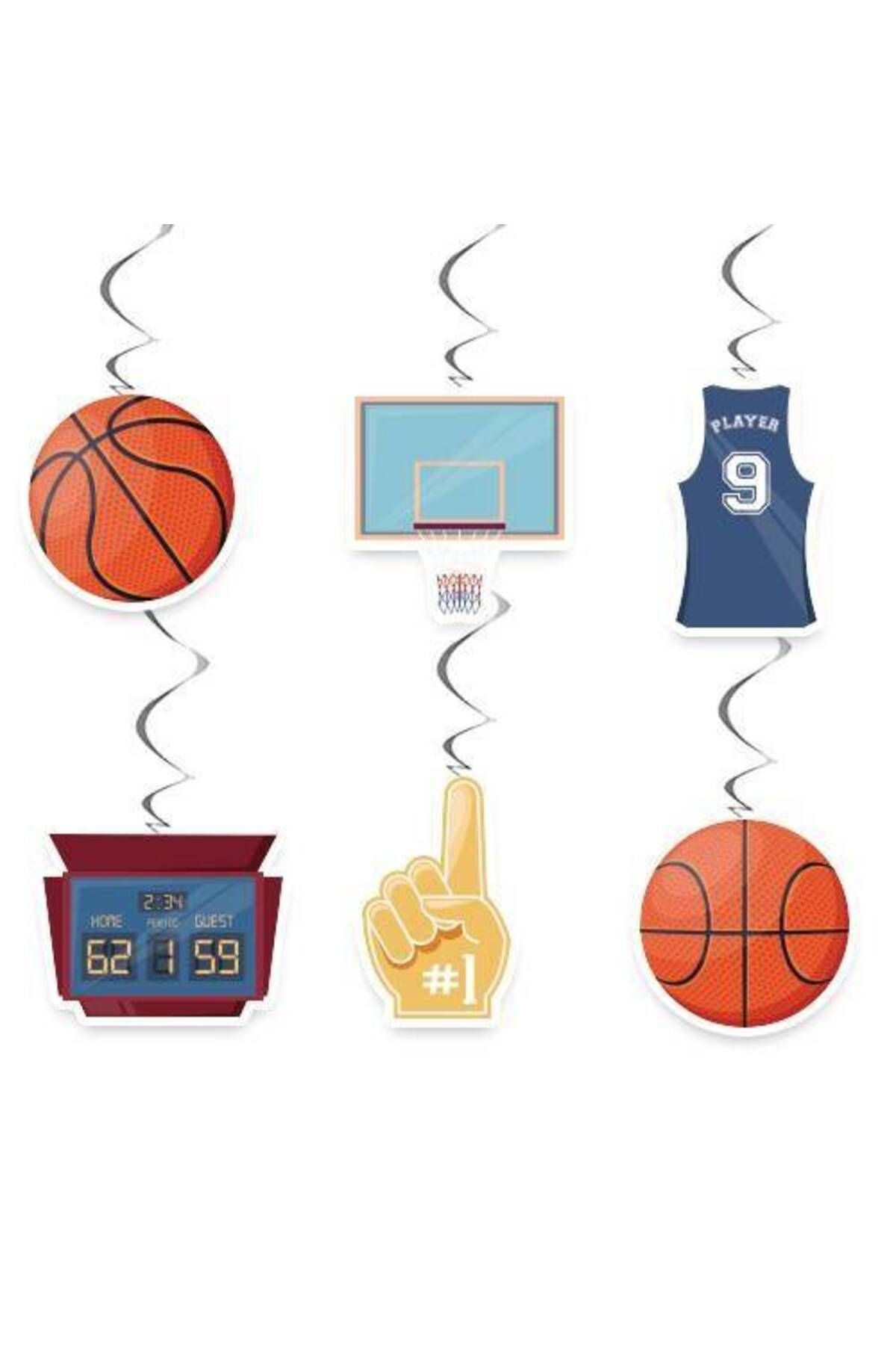Basketbol Asma Süs 6 Adet