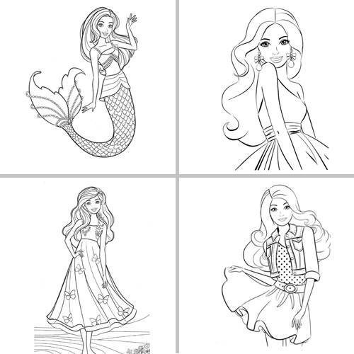 Barbie Boyama Kitabı Stickerlı (16 Sayfa)