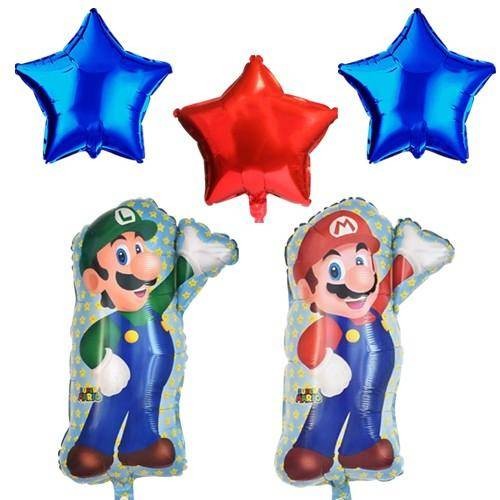 Süper Mario Folyo Balon Seti 5'li