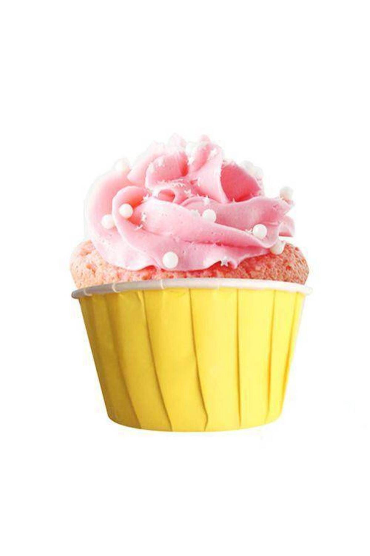Sarı Muffin Kek Kapsülü 25 Adet