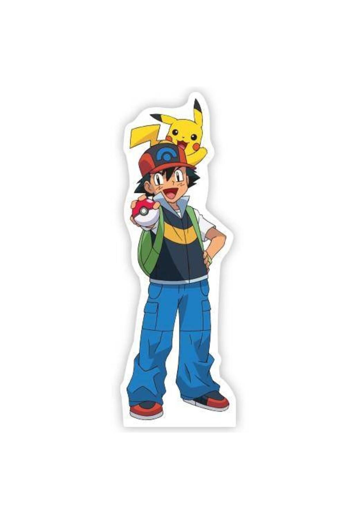 Pokemon Ash Ketchum Ayaklı Pano 51x17 Cm