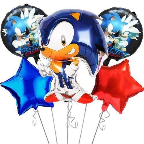 Sonic Folyo Balon Seti 5'li YENİ