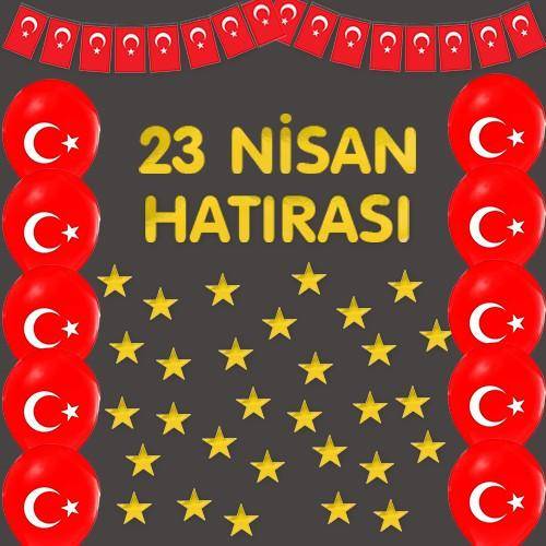23 Nisan Hatırası Süsleme Seti Gold