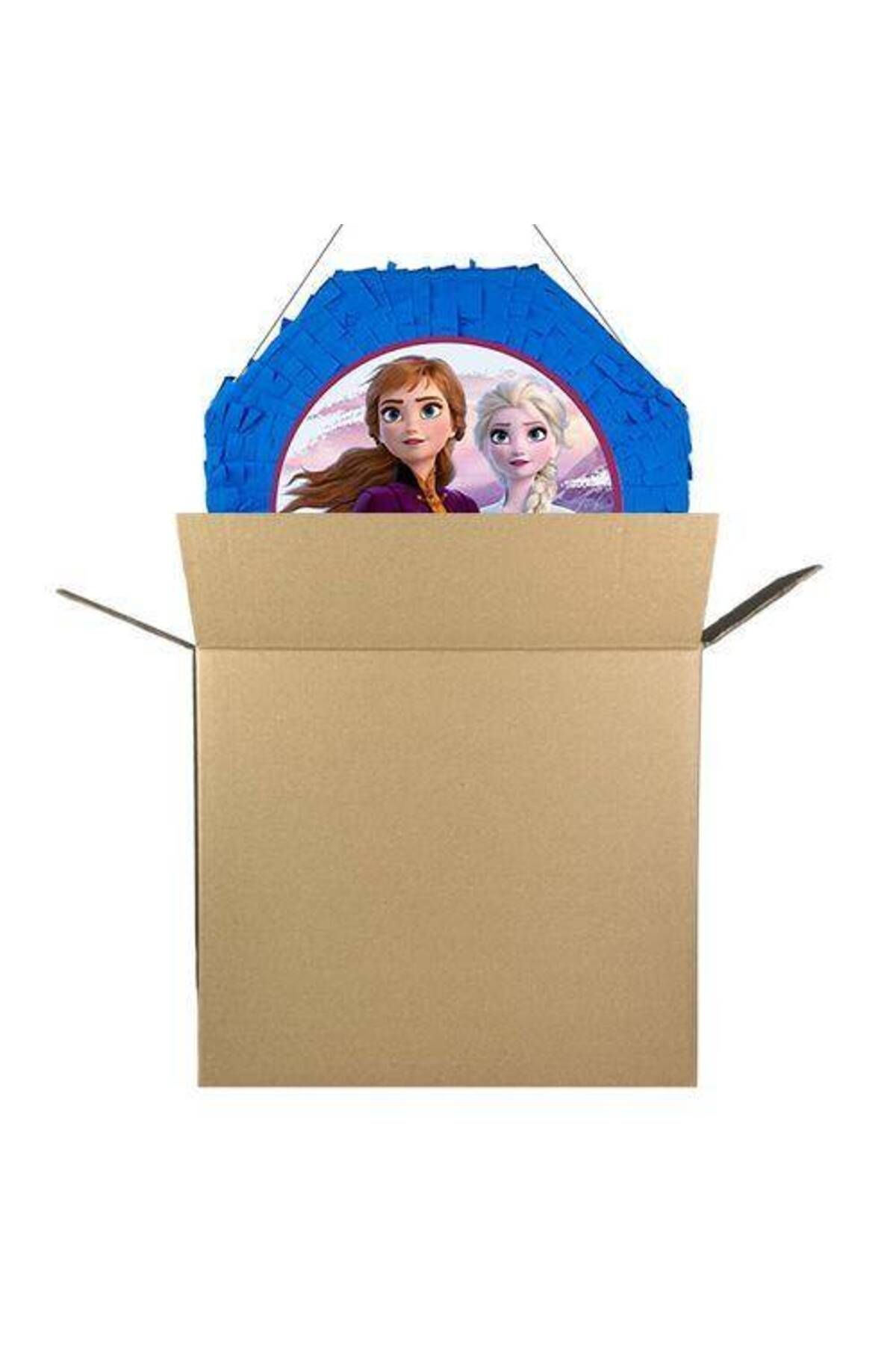 Dondurulmuş Pinyata (ANNA &AMP; ELSA) 42 Cm Sopası