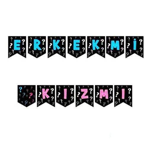 Cinsiyet Belirleme Kız mı? Erkek mi? Zigzag Banner 190 cm