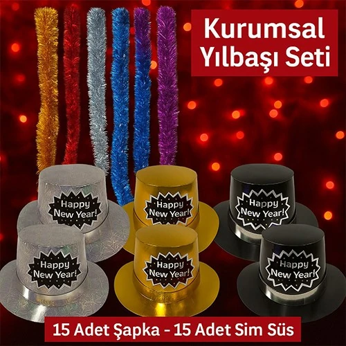 Kurumsal Ofis Yılbaşı Kutlama Seti